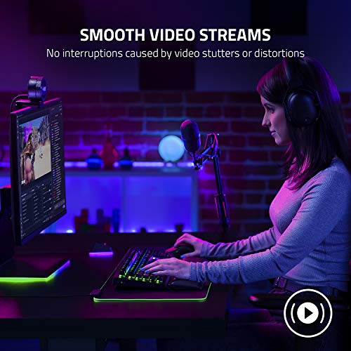 Kiyo Pro Streaming Webcam: Full HD 1080p 60FPS - Adaptive Light Sensor - HDR-Enabled - Wide-Angle Lens with Adjustable FOV - Works with Zoom/Teams/Skype for Conferencing and Video Calling