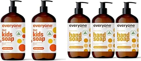 Kids' 3-in-1 Body Wash and Hand Soap, Lemon & Mandarin