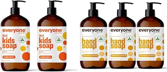 Kids' 3-in-1 Body Wash and Hand Soap, Lemon & Mandarin