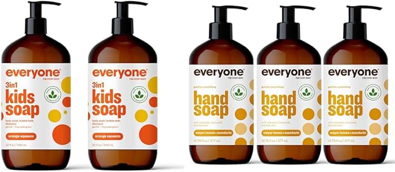 Kids' 3-in-1 Body Wash and Hand Soap, Lemon & Mandarin