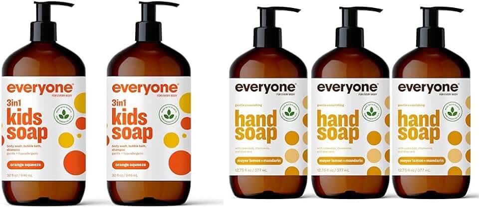Kids' 3-in-1 Body Wash and Hand Soap, Lemon & Mandarin
