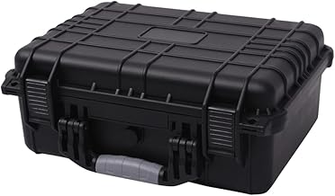 Black protective case for camera accessories, 16"x13"x6.9"