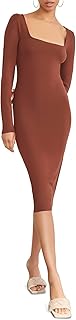 Women's Long-Sleeve Bodycon Dress