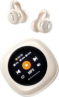 Wireless open ear clip-on headphones with touch control