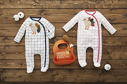 Baby Crochet Turkey Girl Sleeper, Pink, 3-6 Months