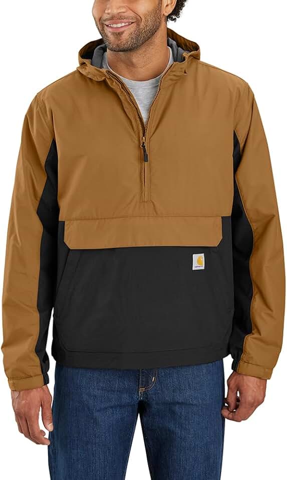 Men's Lightweight Rain-Resistant Loose Fit Anorak