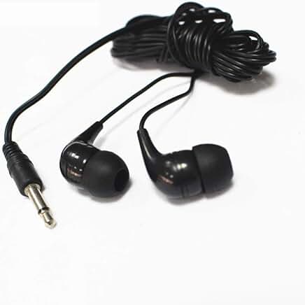Bulk Pack of 100 Disposable Earbuds for Schools and Hospitals