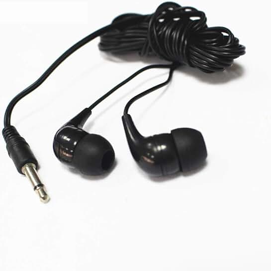 Bulk Pack of 100 Disposable Earbuds for Schools and Hospitals