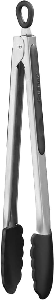 Silicone-Tipped 12-Inch Tongs