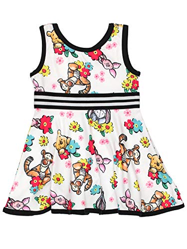 Minnie Mouse Daisy Duck Winnie The Pooh Piglet Tiger Baby Girls Toddler Fit and Flare Ultra Soft Dress