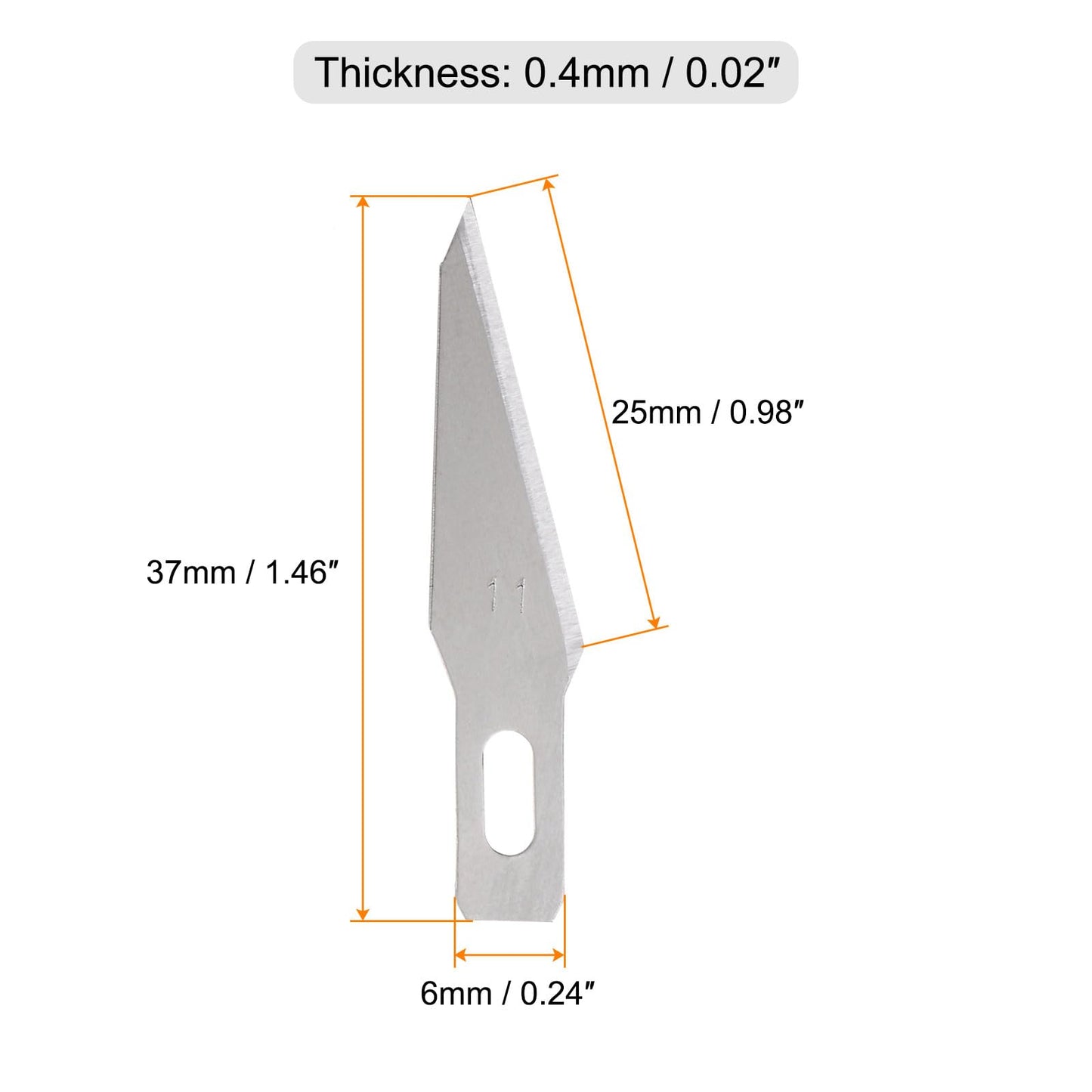 60pcs Hobby Knife Replacement Blades Set