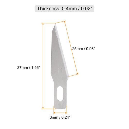 60pcs Hobby Knife Replacement Blades Set