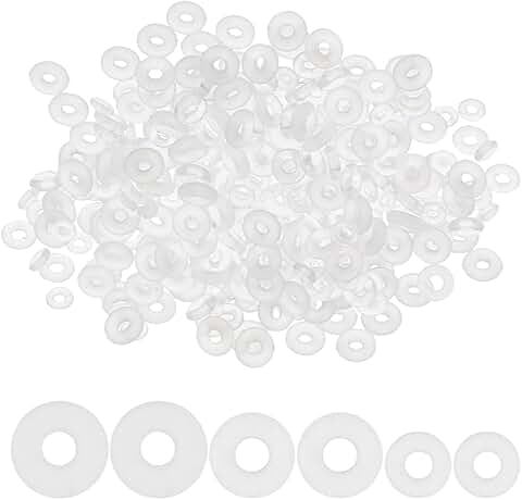 900 Pieces Silicone Spacer Beads for Jewelry Making