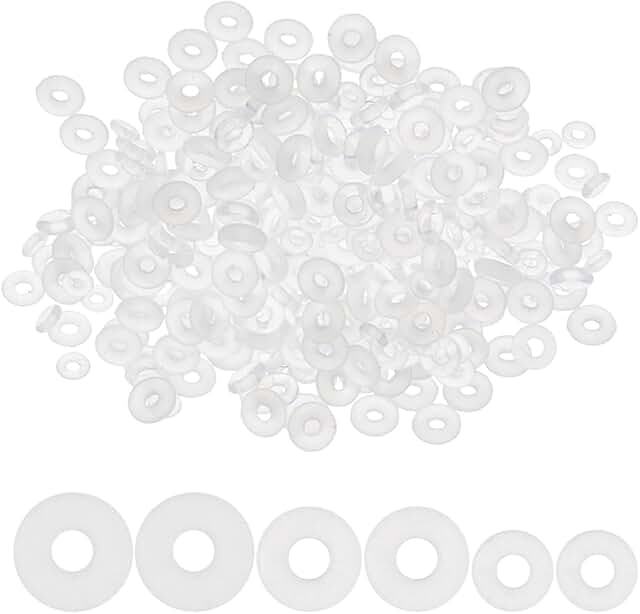 900 Pieces Silicone Spacer Beads for Jewelry Making