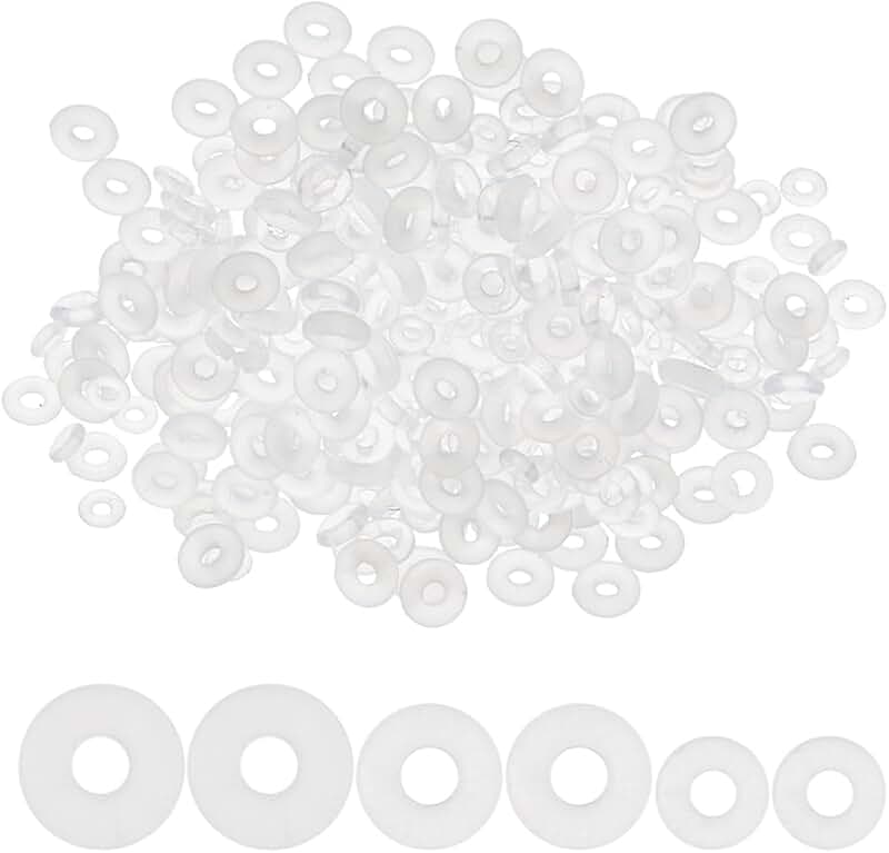 900 Pieces Silicone Spacer Beads for Jewelry Making