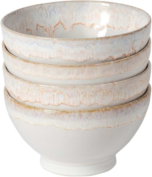 12-Piece White Earthenware Dinnerware Set for 4