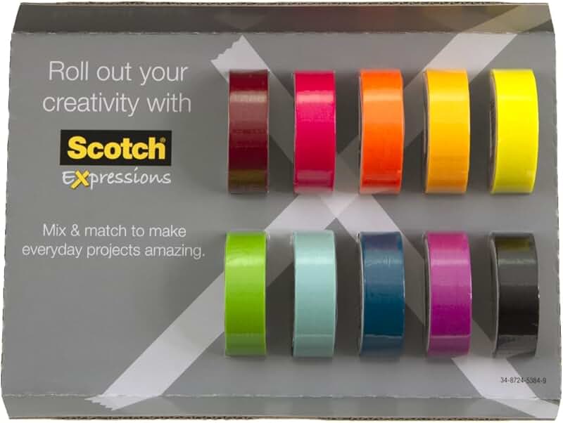 10 Rolls of Washi Tape for Crafts and Journals