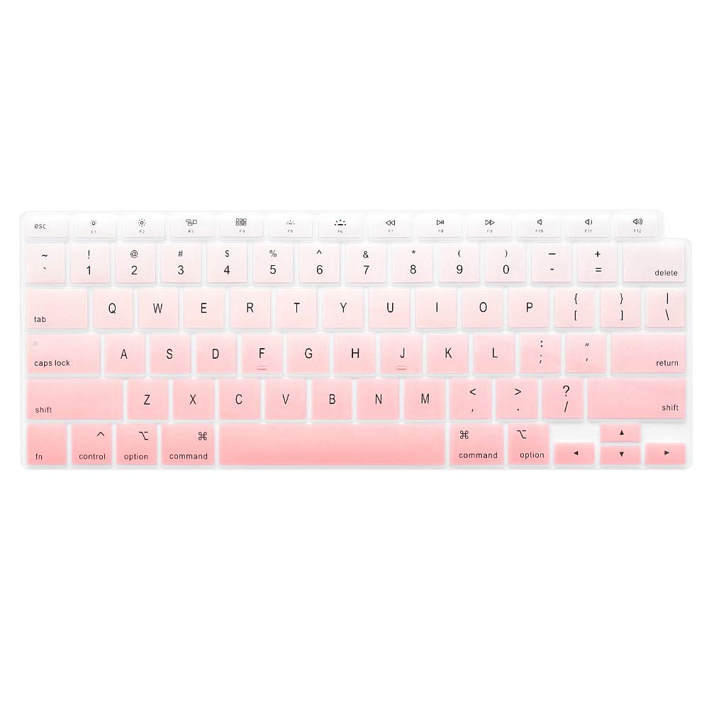 Light Pink Ombre Silicone Keyboard Cover for MacBook Air 13 Inch