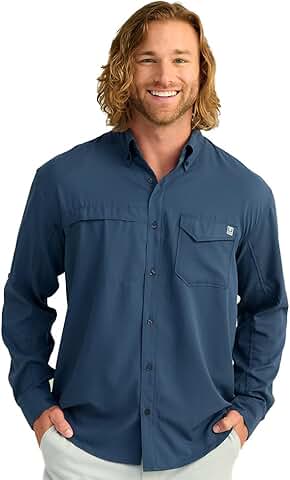 Men's Fog Green Long Sleeve Button-Down Shirt, 3X-Large