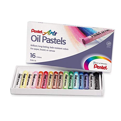 Oil Pastel Set 16 Assorted Colors 5/16 x 2-7/16 Inches