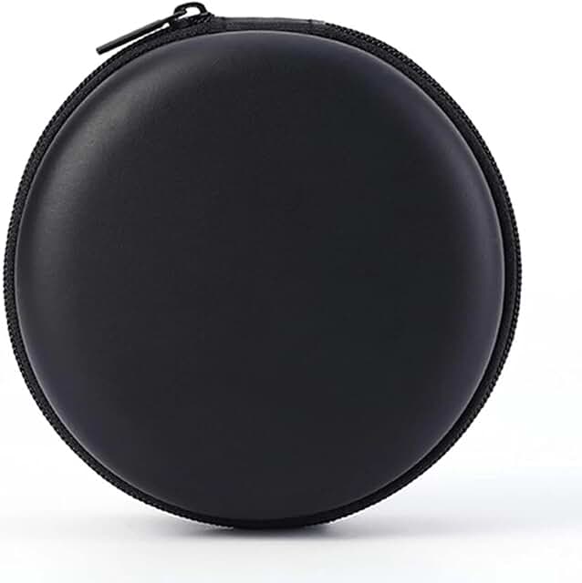 Black Mini Portable Hard Shell Earbuds Case