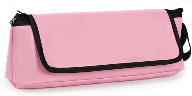 Travel Hair Tools Bag with Heat Mat, Pink