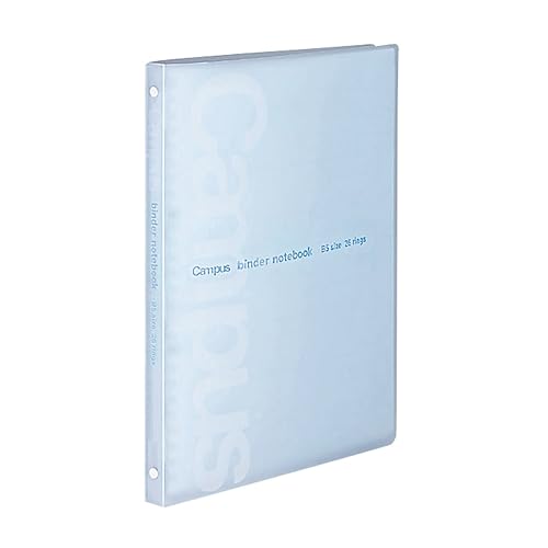 Slim B5 Slide Binder, 26 Holes, Blue, 30 Sheets