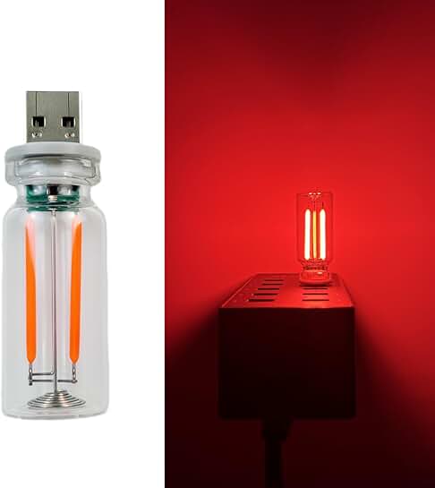 Red USB Touch Control LED Light for Car and Room