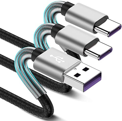 USB Type C Cable 10ft, [2 Pack] USB A 2.0 to USB-C Fast Charger Extra Long Durable TPE Cord Compatible with Samsung Galaxy A10/A20/A51/S10/S9/S8 Plus/Note 9/8,LG V50 V40 G8 G7 Thinq