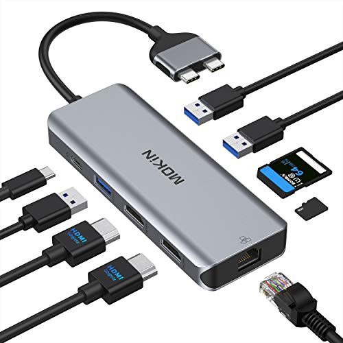 MacBook Pro Docking Station with Dual HDMI and USB-C Ports