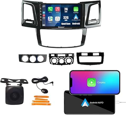 9-inch IPS Touchscreen Car Stereo with GPS and Camera