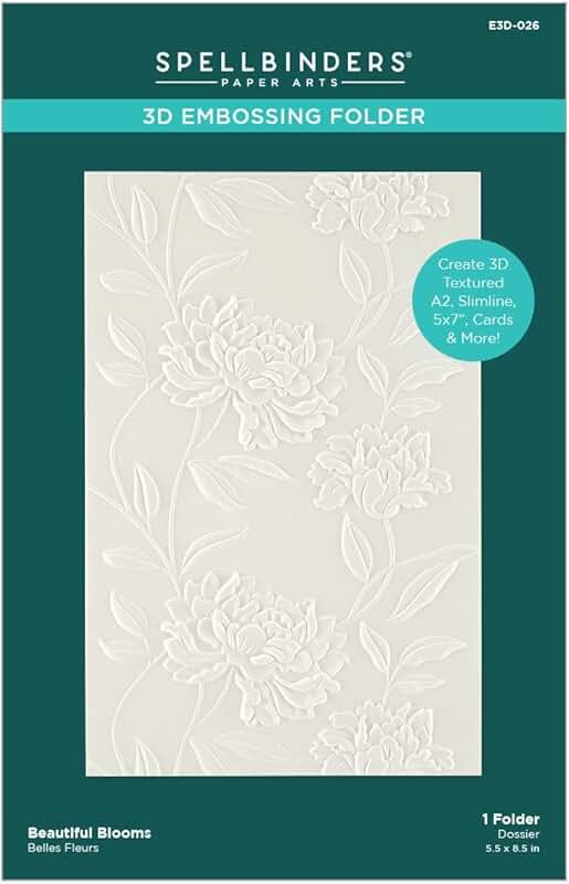 3D Embossing Folder Beau Bloom Opaque