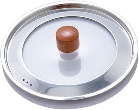 Stainless Steel Frying Pan with Glass Cover