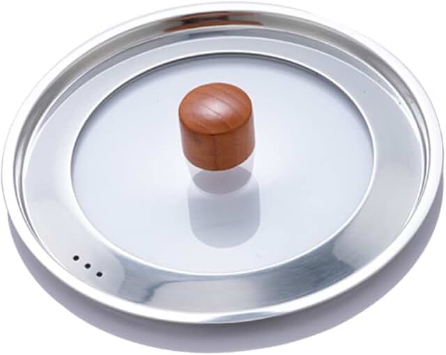 Stainless Steel Frying Pan with Glass Cover