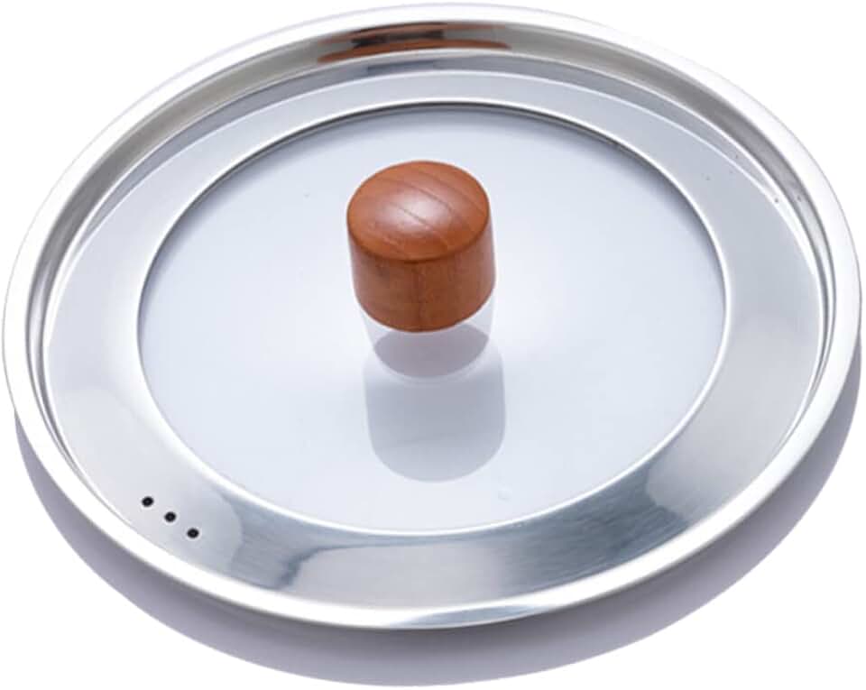 Stainless Steel Frying Pan with Glass Cover