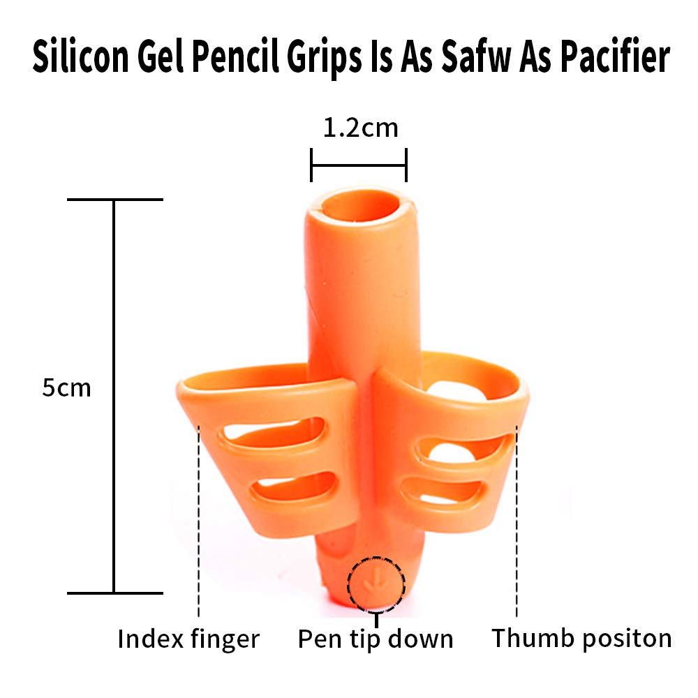Pencil Gripper Set for Kids, Toddler Handwriting Aid (3 Pack)