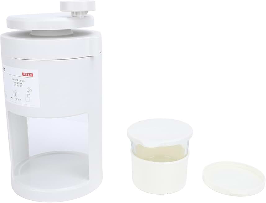 Manual Snow Cone Maker with Non-Slip Handle
