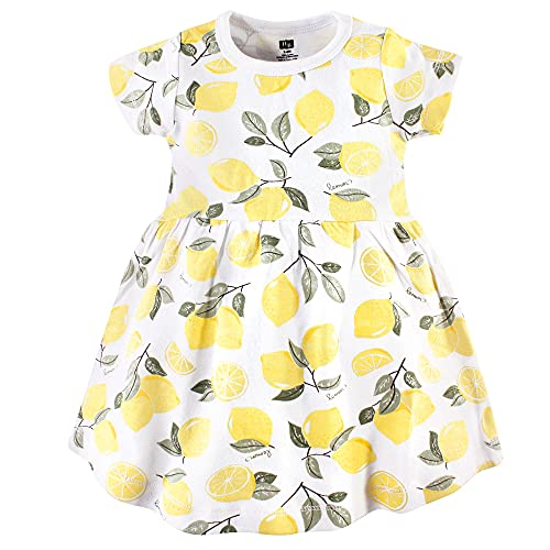 Infant and Toddler Girl Cotton Dresses Lemons, 18-24 Months