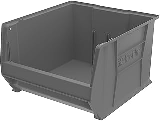 Large Stackable Plastic Storage Bin, 20x18x12 inches