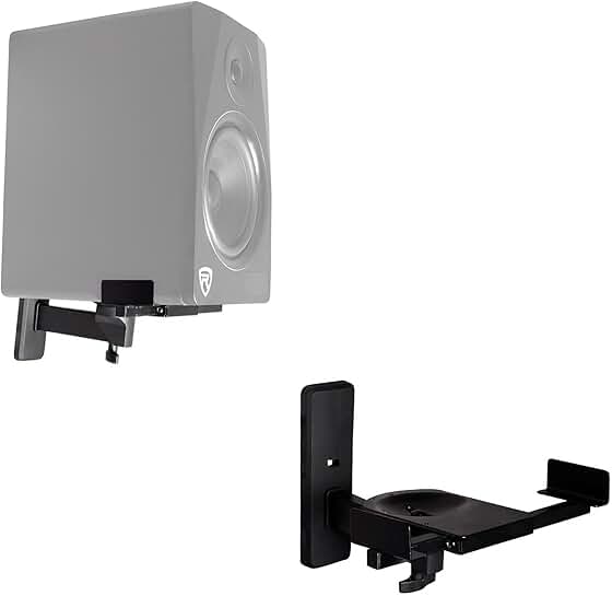 Adjustable Wall Mount Speaker Brackets for Home and Studio