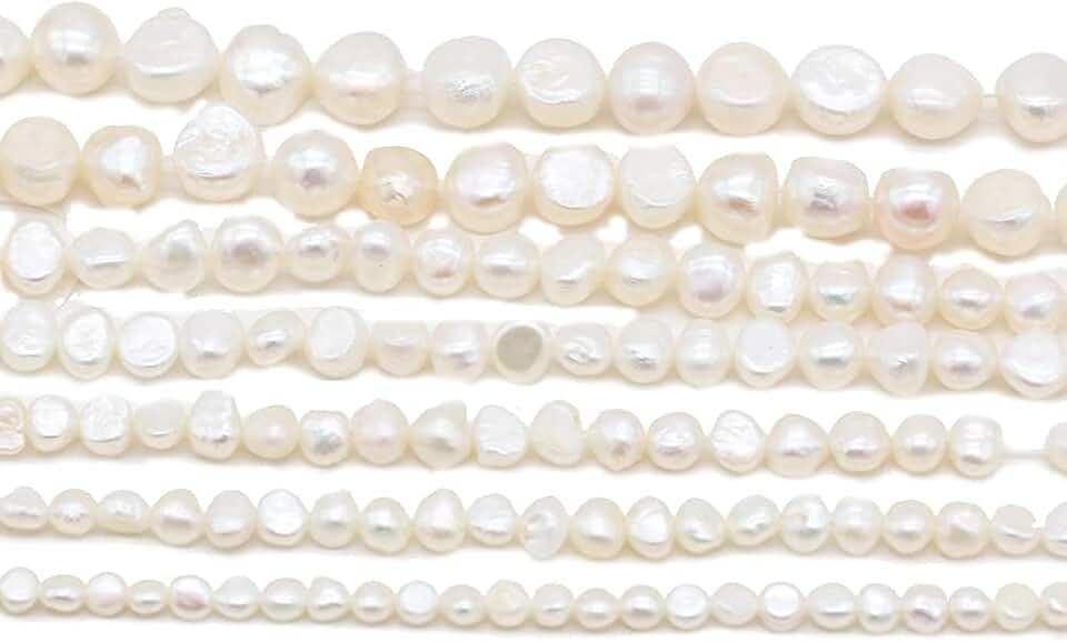 Freshwater Pearl Beads for Jewelry Making, 14 Inches, 2 Strands
