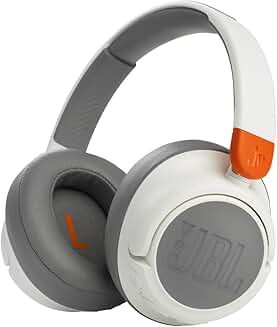 Wireless Over-Ear Noise Cancelling Kids Headphones in White