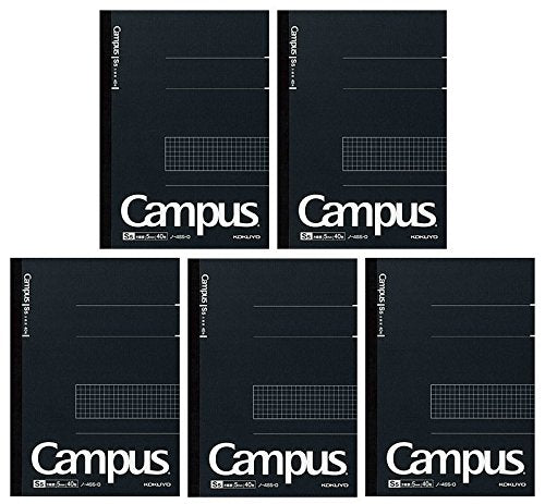 Business B5 Grid Notebook, 5-Pack