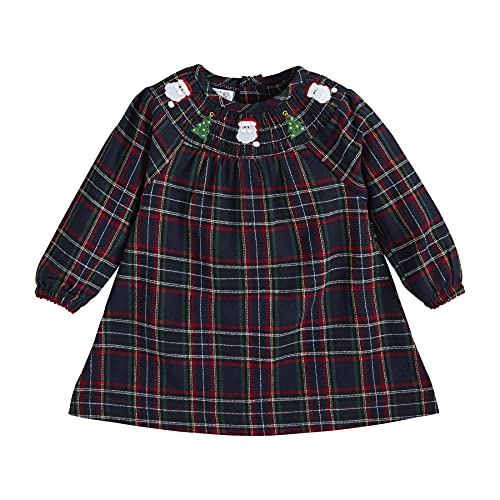 Baby Girls' Smocked Plaid   Dress, 3-6 Months