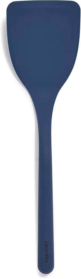 Blue Silicone Spatula for Cooking and Flipping