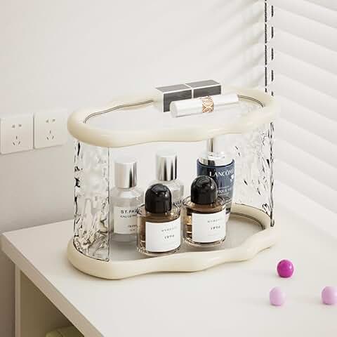 Two-Tier Bathroom Countertop Organizer in White