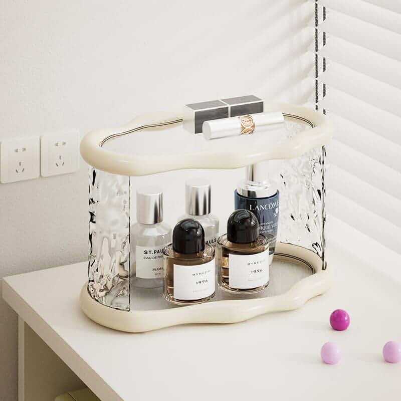 Two-Tier Bathroom Countertop Organizer in White