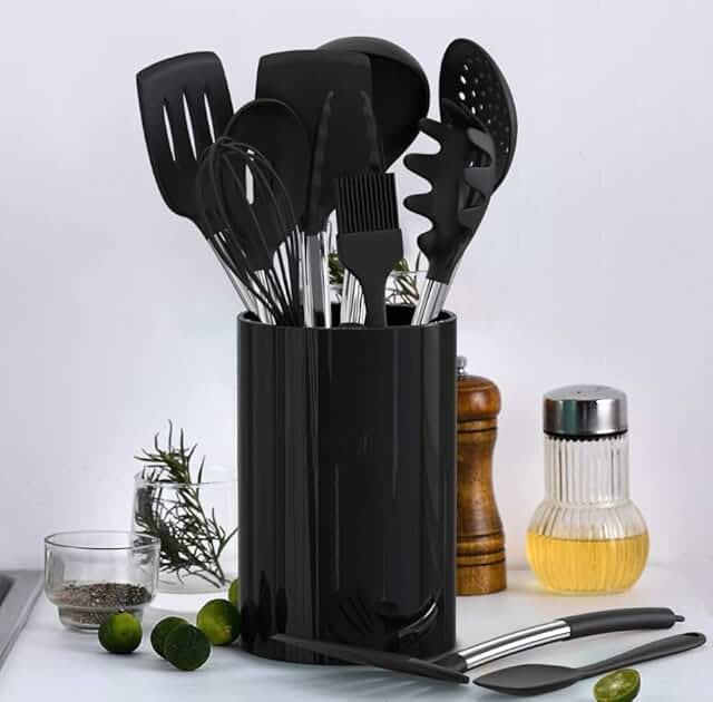 All-in-One Kitchen Utensil Set with Holder