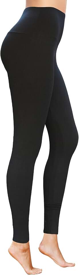 High Waist Tummy Control Ankle Leggings for Women