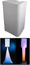 White 8-Inch PA DJ Speaker Cover with Drawstring